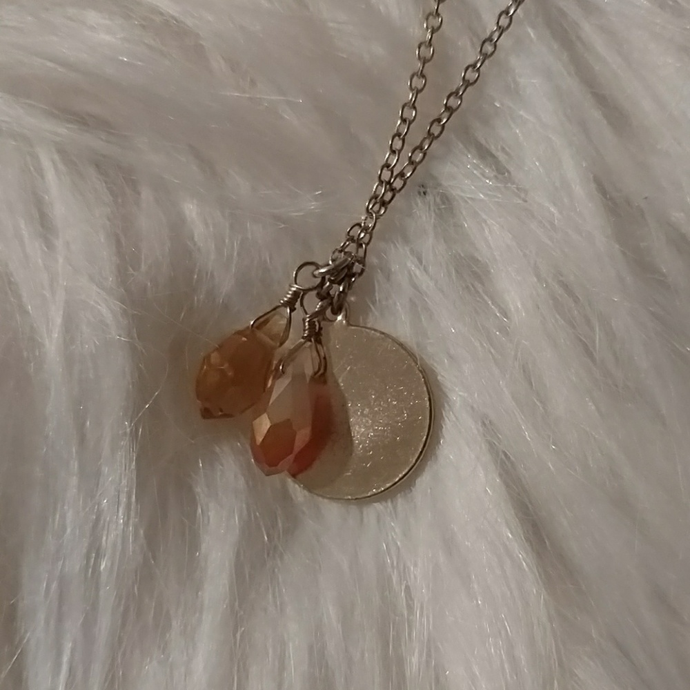 Amber/gold long necklace 🔶🔸